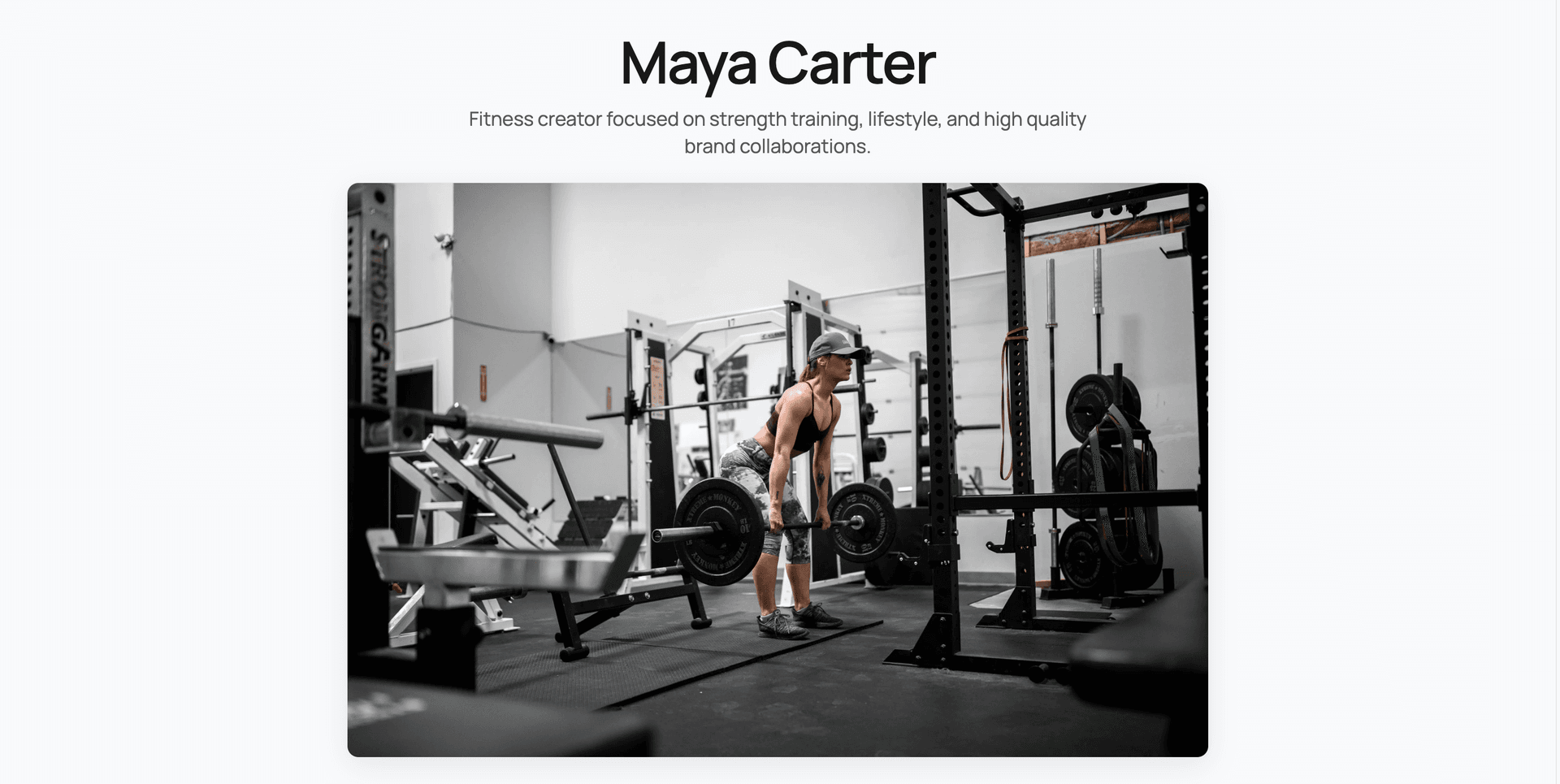 Creator Website preview